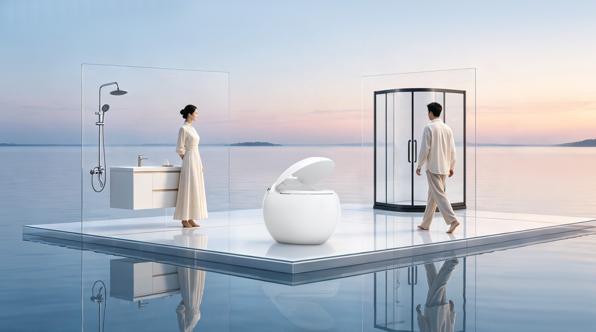 Kitchen and Bathroom Prince_Smart Integrated Range_Full Bathroom Customization_High-end Kitchen and Bathroom Appliance Source Manufacturer - Zhejiang Mingqi Technology